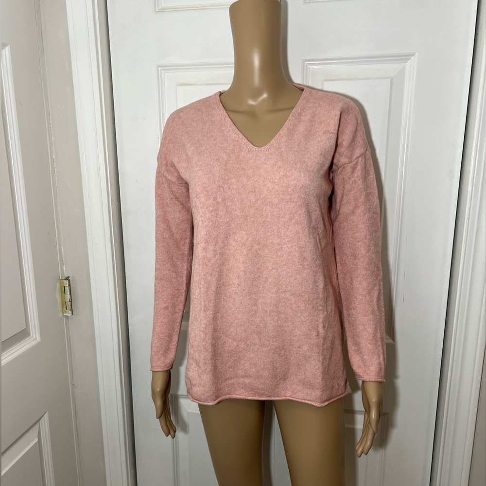 Sears V-Neck Pink Sweater